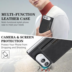 Funda de cuero plegable tipo cartera Kalebol...