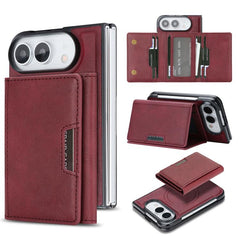 Funda de cuero plegable tipo cartera Kalebol...