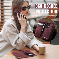 Funda de cuero tipo cartera desmontable Case...