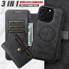 Funda de cuero para teléfono Suteni Q05S1 3 ...
