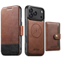 Funda de cuero para teléfono Suteni Q06S1 3 ...