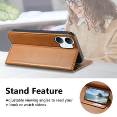 Funda de cuero para teléfono con cierre magn...