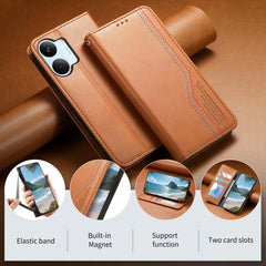 Funda de cuero para teléfono con cierre magn...
