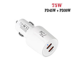 Cargador de coche TE-P66 de 75 W con doble p...