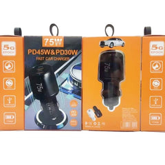 Cargador de coche TE-P66 de 75 W con doble p...