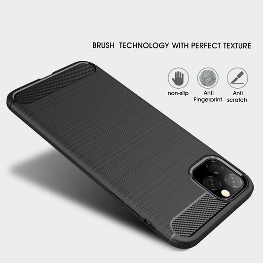 Funda TPU de fibra de carbono con textura ce...