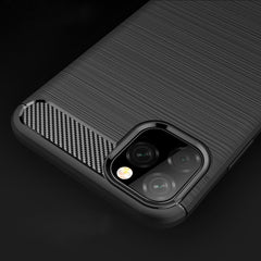 Funda TPU de fibra de carbono con textura ce...