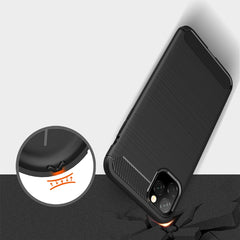 Funda TPU de fibra de carbono con textura ce...