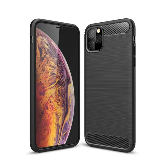 Funda TPU de fibra de carbono con textura ce...