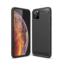 Funda TPU de fibra de carbono con textura ce...