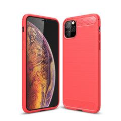 Funda TPU de fibra de carbono con textura ce...