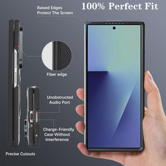 Funda para teléfono Kalebol de fibra de carb...