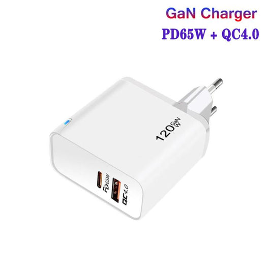 Cargador USB GaN PD de 65 W + QC4.0