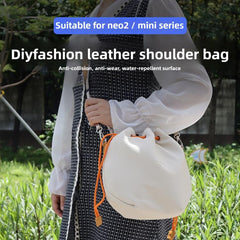 Bolsa bandolera de cuero impermeable de gran...