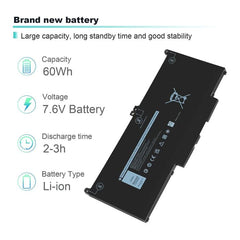 Batería para portátil de 7600 mAh para Dell ...
