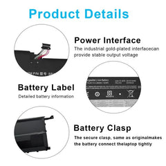 Batería de repuesto de 3400 mAh para portáti...
