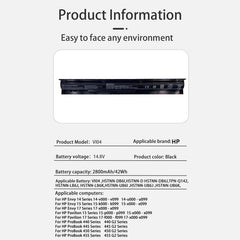 Batería de repuesto de 2200 mAh para portáti...