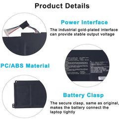 Batería de repuesto de 3600 mAh para portáti...