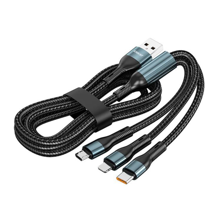 Cable de carga rápida ENKAY 3 en 1 de 120 W ...