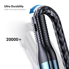 Cable de carga rápida ENKAY 3 en 1 de 120 W ...