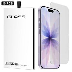 10 láminas de vidrio templado HD adhesivas, ...