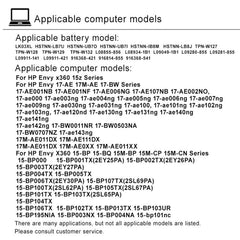 Baterías de 4300 mAh para portátiles HP Envy...