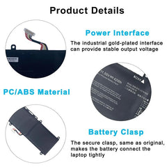 Batería de repuesto de 3500 mAh para portáti...