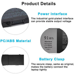 Batería para portátil de 7800 mAh para Dell ...