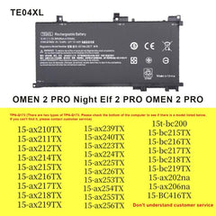 Baterías de 4112 mAh para portátiles HP OMEN...