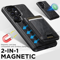 Funda de cuero desmontable con cierre MagSaf...
