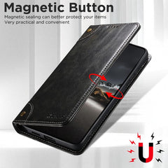 Funda para teléfono de piel con hebilla y te...