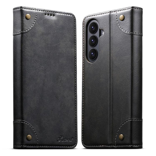 Funda para teléfono de piel con hebilla y te...