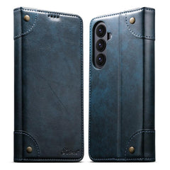 Funda para teléfono de piel con hebilla y te...