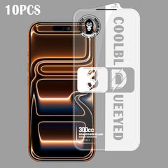 10 láminas de vidrio templado HD antiestátic...