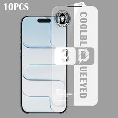 10 láminas de vidrio templado HD antiestátic...