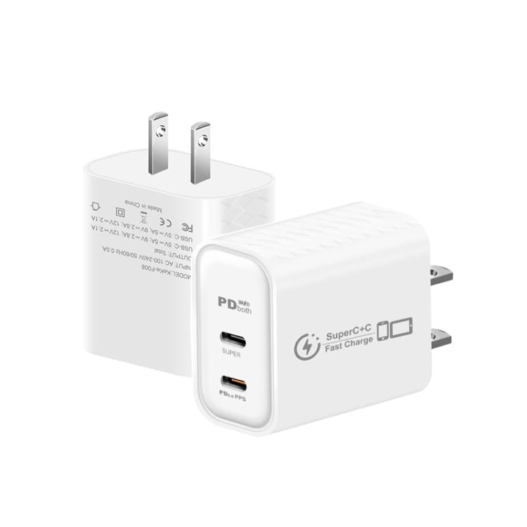 Cargador dual USB tipo C 949-2C PD25W compat...