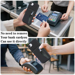 Funda trasera para teléfono con tarjetero ma...