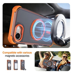 Funda para teléfono magnética semitransparen...