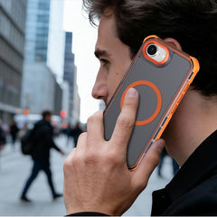 Funda para teléfono magnética semitransparen...