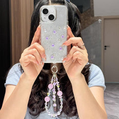 Funda de TPU para teléfono con pulsera y cad...