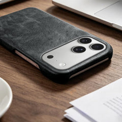 Funda trasera magnética de piel vegana con d...