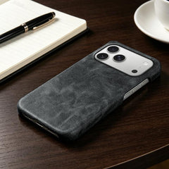 Funda trasera magnética de piel vegana con d...