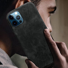 Funda trasera magnética de piel vegana con d...