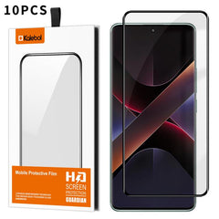 10 láminas de vidrio templado HD serigrafiad...