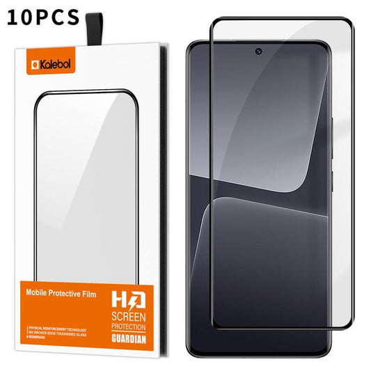 10 láminas de vidrio templado HD serigrafiad...