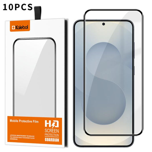 10 láminas de vidrio templado HD serigrafiad...