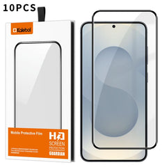10 láminas de vidrio templado HD serigrafiad...