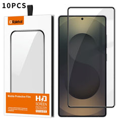 10 láminas de vidrio templado HD serigrafiad...