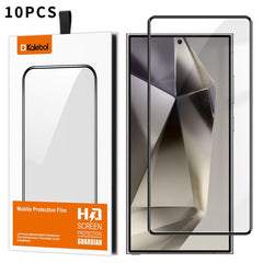 10 láminas de vidrio templado HD serigrafiad...