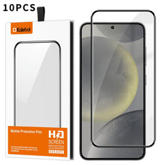 10 láminas de vidrio templado HD serigrafiad...